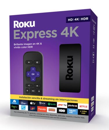 Roku Express 4K 2024 Wifi Doble Banda Color Negro Tipo de control remoto Estándar